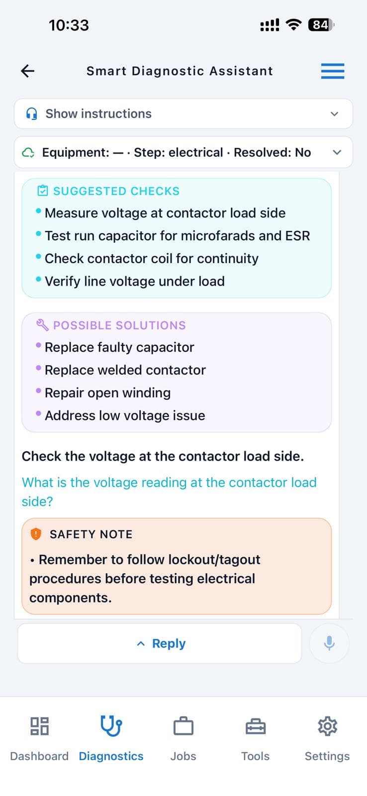 Smart Diagnostic Assistant screenshot