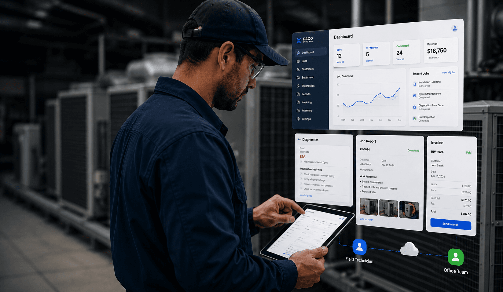 PACO HVAC PRO unified platform for field technicians